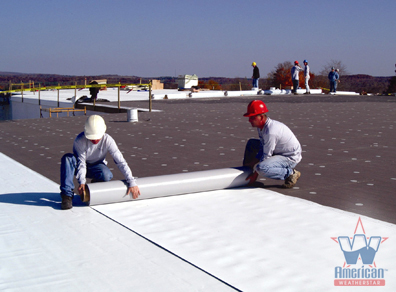Single-Ply Roofing Roll Out